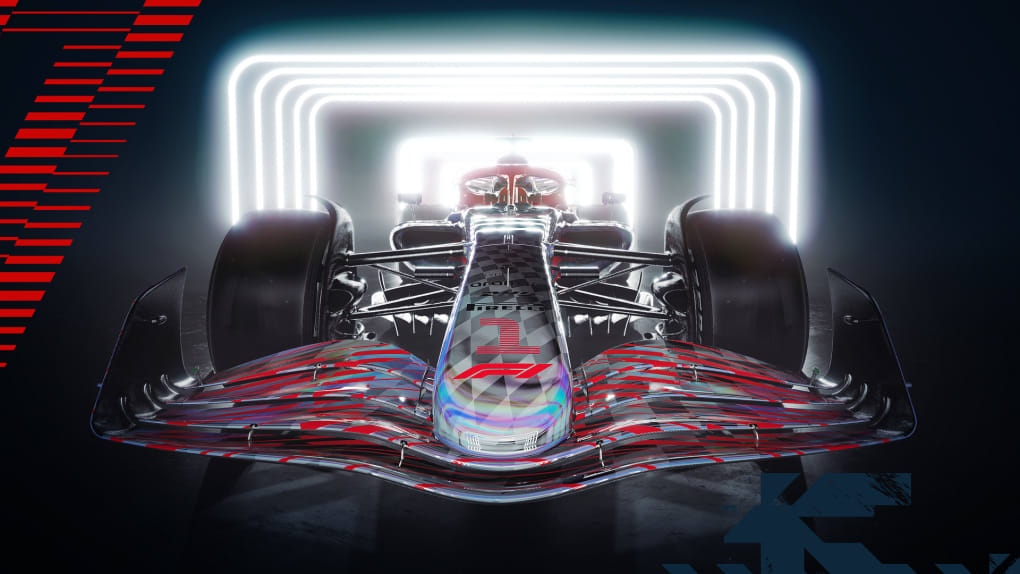 Formula One rainbow car